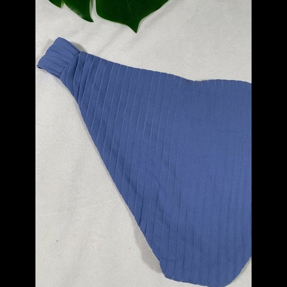 NWT $58 Becca Loreto‎ Ribbed Bikini Bottoms in Mist Blue [SZ XL ] - Picture 9 of 12